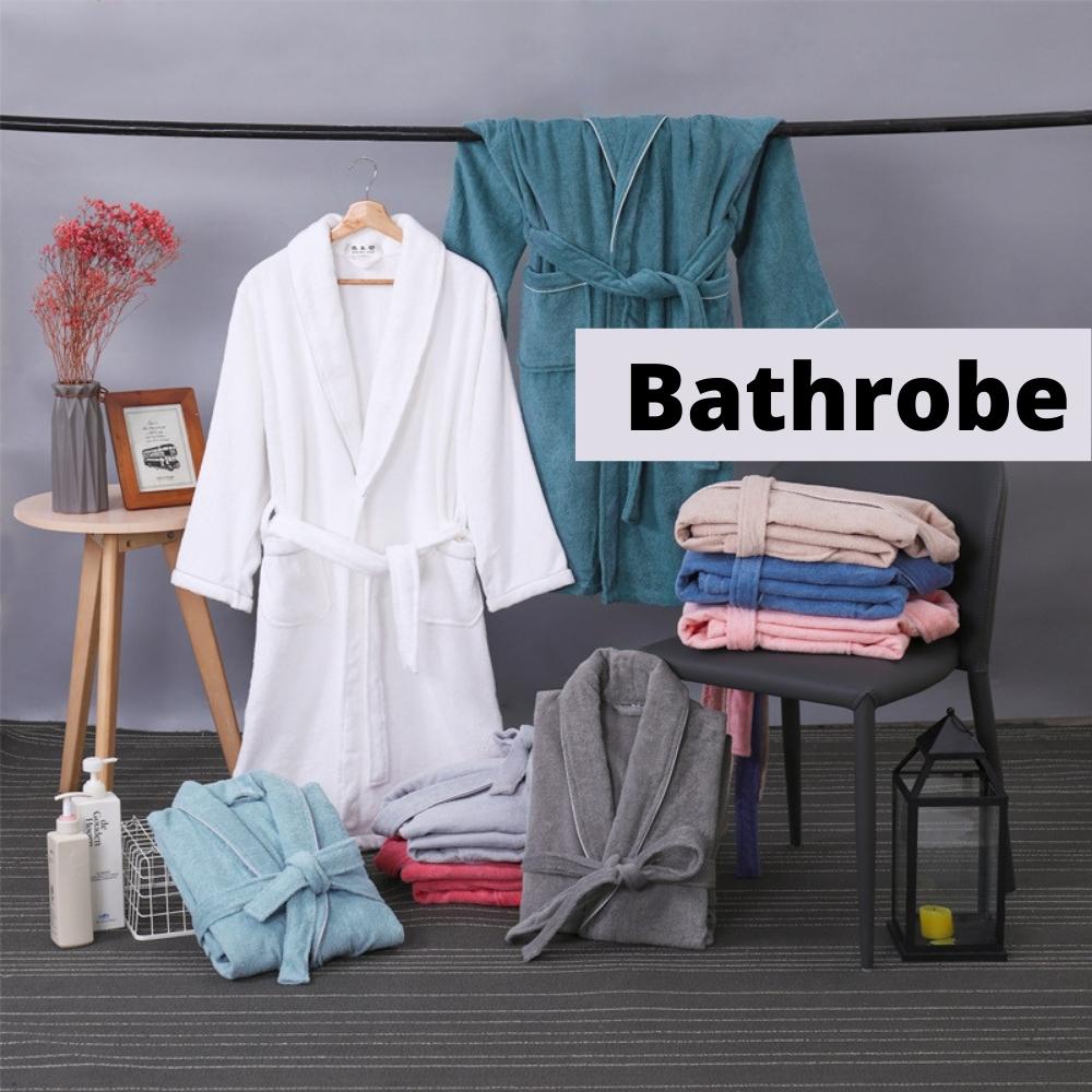 ladies bathrobes towelling