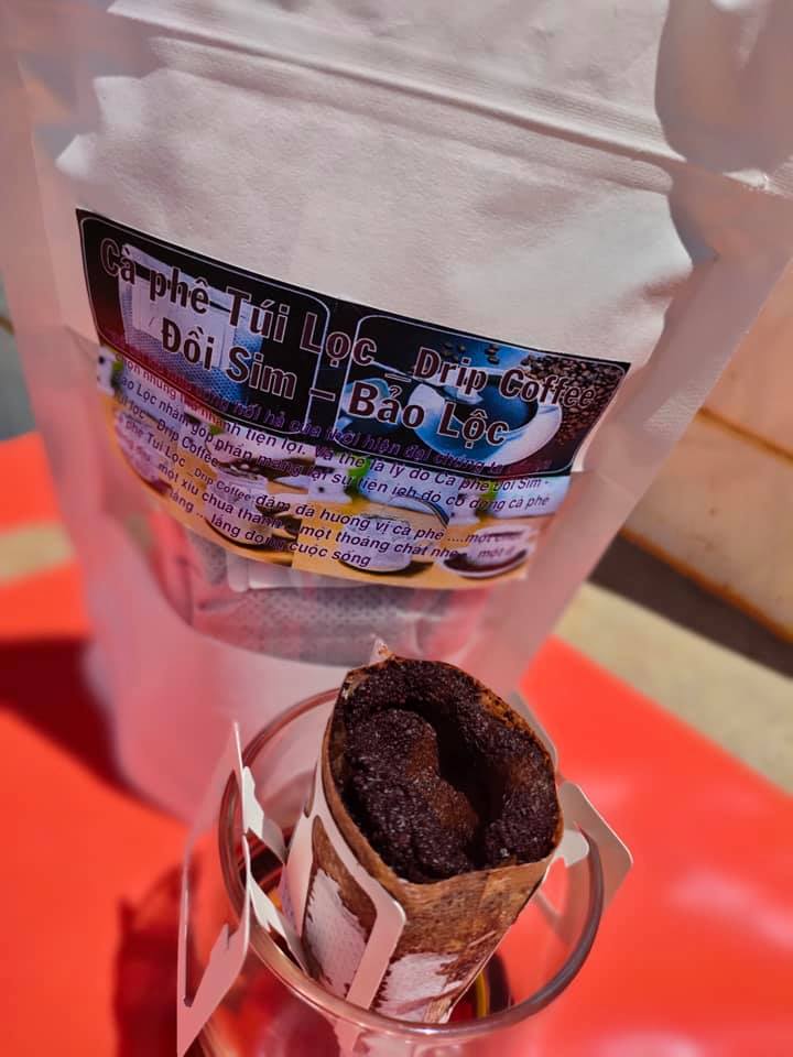 Cà phê Túi lọc phin giấy Robusta Culi 100% mộc nguyên chất