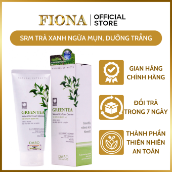 Sữa Rửa Mặt Trà Xanh Dabo 3 In 1 Cao Cấp Hàn Quốc (180ml và 60ml) Sạch Mụn Trắng Da, Ngừa Lão Hóa.