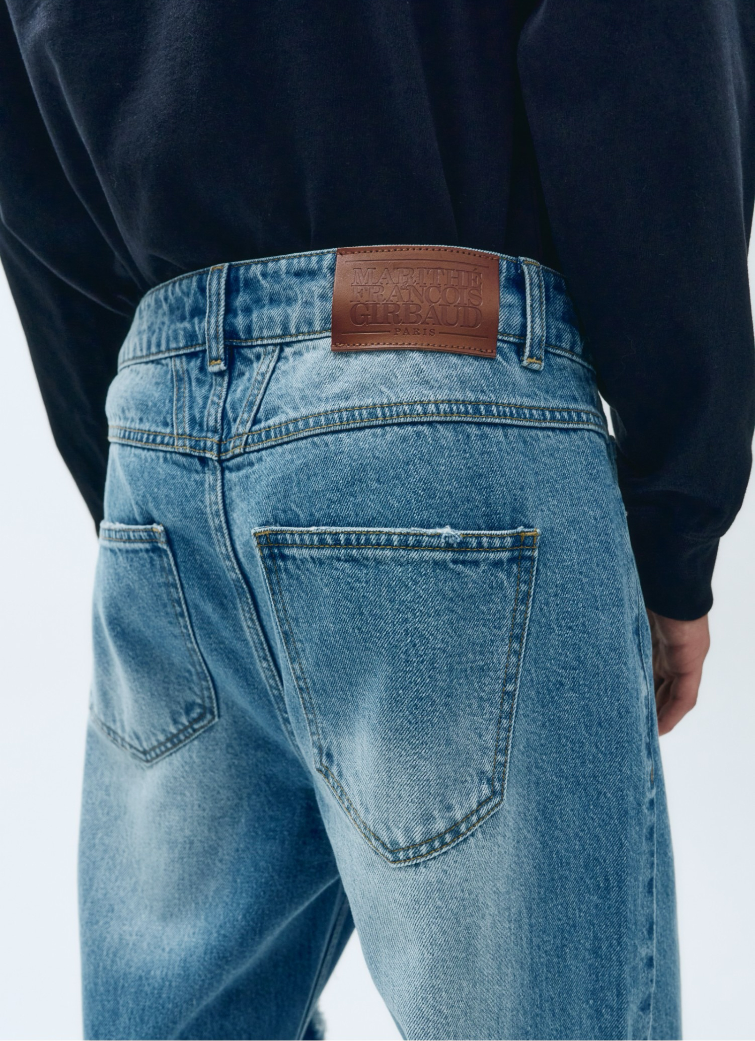 MARITHE FRANCOIS GIRBAUD M Damaged Washing Denim Pants - 2 Colors (2025 New) · v2