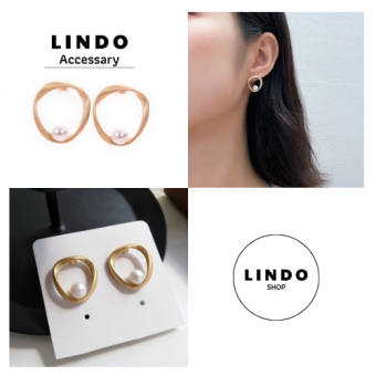 Bông tai nữ thời trang Hàn Quốc LINDO