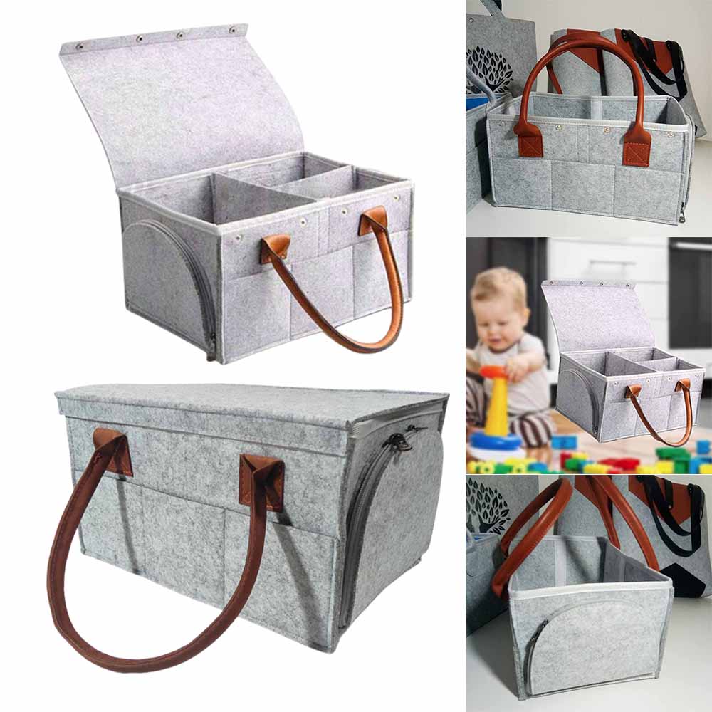 【COD】Baby Diaper Caddy Organizer Baby Shower Basket Portable Nursery Storage Bin Car Storage Basket for Toys Nursery Room，baby bag for new born organizer，baby diaper organizer，diaper caddy organizer，Diaper Bags