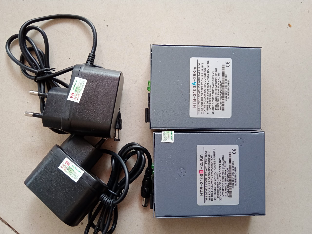 Bộ chuyển đổi quang điện media converter netlink 1 sợi 100m htb-3100 a-b