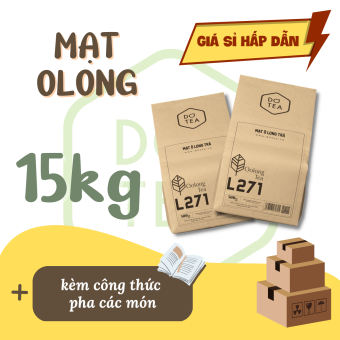 Sỉ 1 thùng mạt trà ô long L271 Dotea thơm nồng, thiên mùi lửa, nước vàng trong