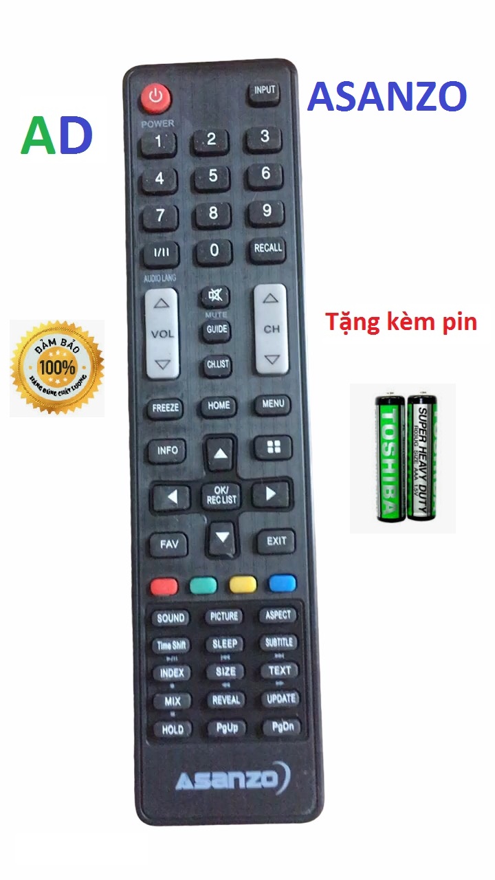 Điều Khiển Tivi Asanzo Smart,Remote Điều Khiển Tivi Asanzo Smart