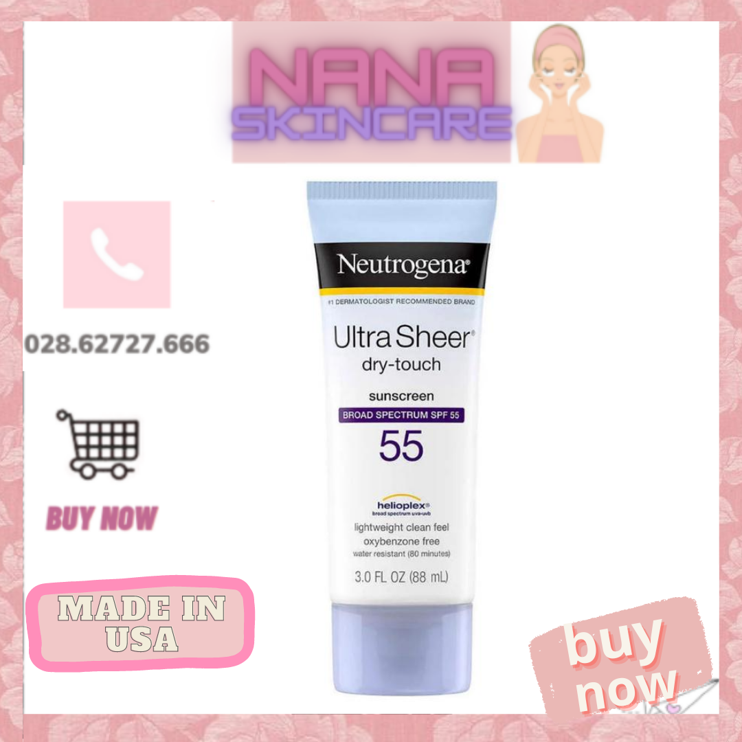 Kem chống nắng neutrogena ultra sheer dry touch spf 55