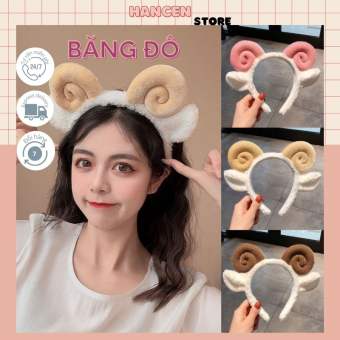 Băng Đô Cài Tóc, Rửa Mặt Sừng Dê Siêu Dễ Thương Dành Cho Nữ