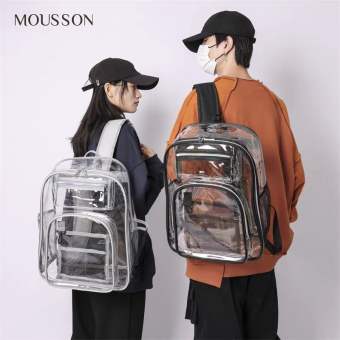 Bei Bao Bao Ba lô PVC trong suốt sinh viên trong suốt gói thạch