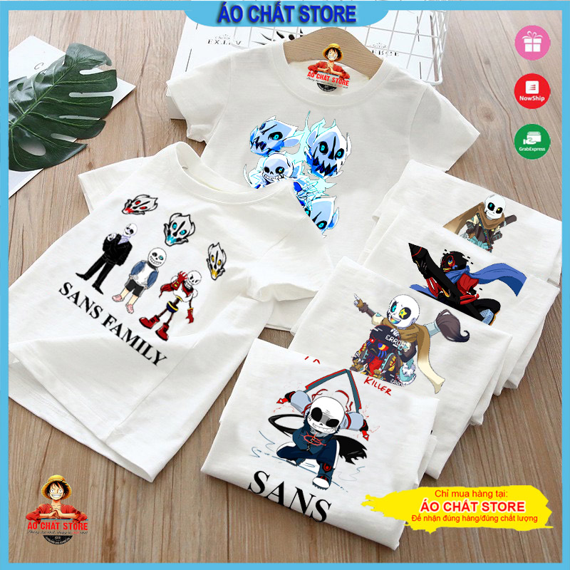(Nhiều Mẫu) Áo thun Sans Undertale Ink Error trẻ em đẹp | Áo bé trai bé gái Sans mẫu mới S07 | Áo Chất Store