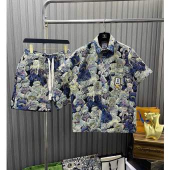 Đồ Bộ Cộc Tay Nam Chất Liệu Vải Bò Mềm Mịn Thông Thoáng Họa Tiết Cực Đẹp - Hàng Siêu Cấp New 2023