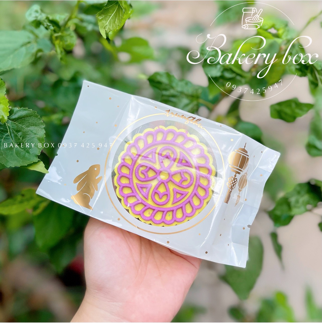Set 100 khay kèm túi đựng bánh trung thu 100g - 125g