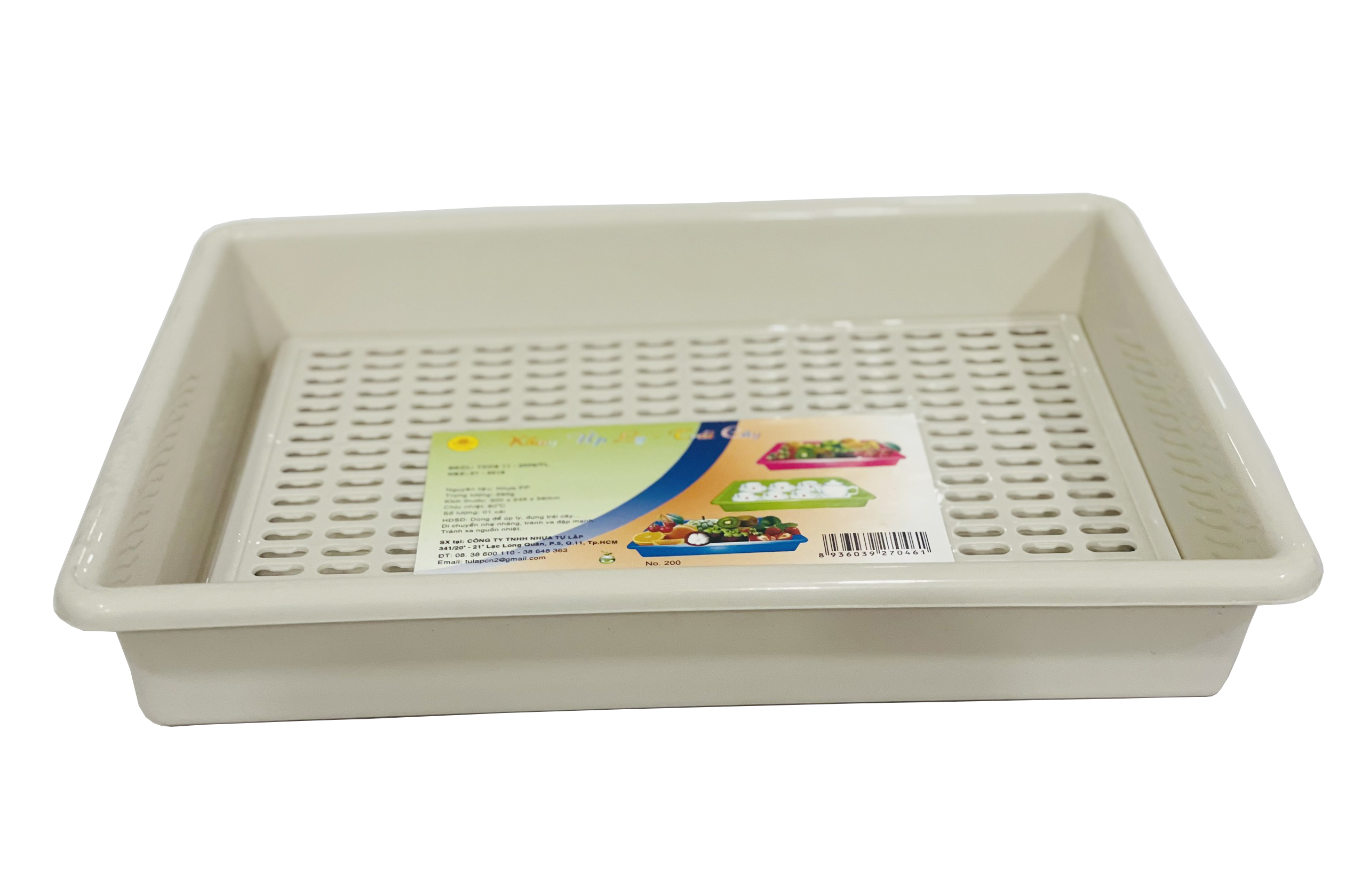 Khay úp ly nhựa TỰ LẬP K200 - 33 X 24.5 X 5.6CM