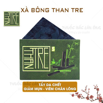 Xà bông sinh dược than tre handmade 100gram sạch da ngừa mụn lưng hiệu quả - Lãn Ông