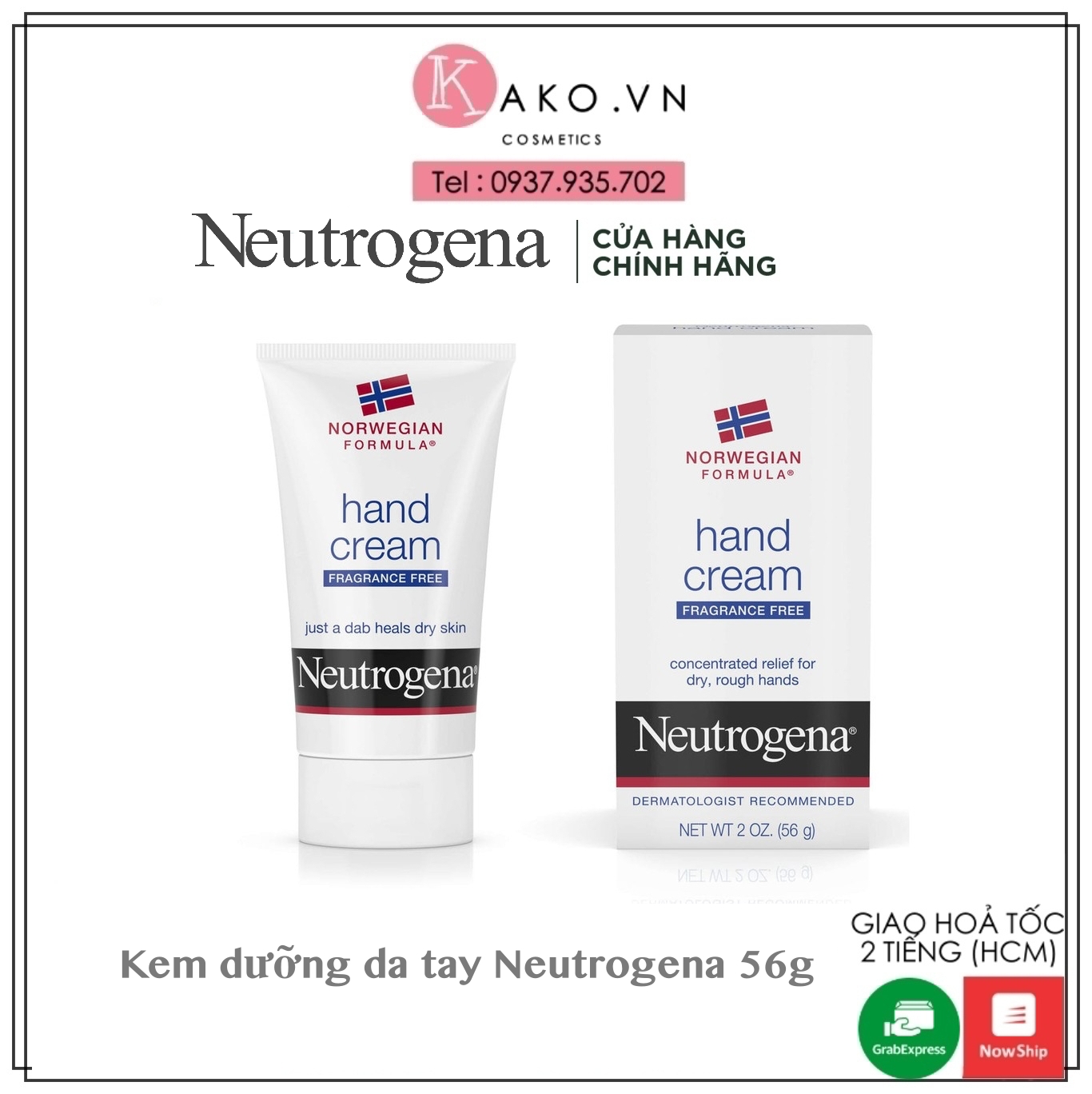 Kem Dưỡng Tay Neutrogena Norwegian Formula Hand Cream 56G
