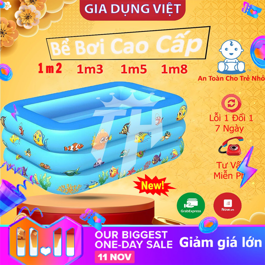 Bể Bơi Cho Bé - Vừa Chơi Vừa Tắm Trong Nhà, Có Nhiều Kích Thước, Chất Liệu PVC - Bể bơi thành cao cho bé, Hồ bơi cho bé, bể bơi phao size to, bể bơi 3 tầng, hồ bơi phao loại lớn, hồ bơi phao 3 tầng, hồ bơi trẻ em