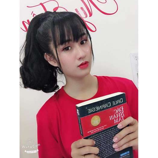 Tóc Mái thưa giả Có Mai, Có Kẹp (màu Nâu đen)