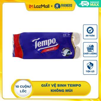 Giấy Vệ Sinh Tempo Không mùi (10 Cuộn/Lốc)