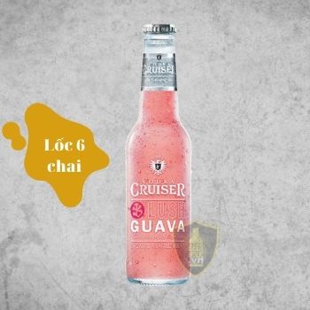 Bia trái cây Vodka Cruiser Guava lốc 6 chai 275ml, Beerholic, Bia Trái cây Úc