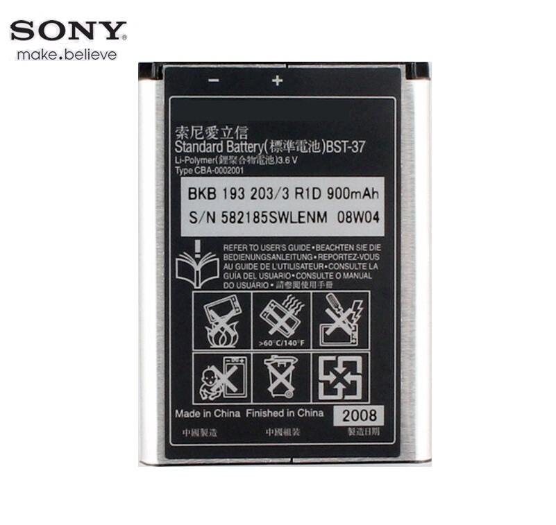 Pin sony ericsson bst-37, dùng cho các dòng j100i, k200i, k750, d750i, t280i, v600, k610i, w700