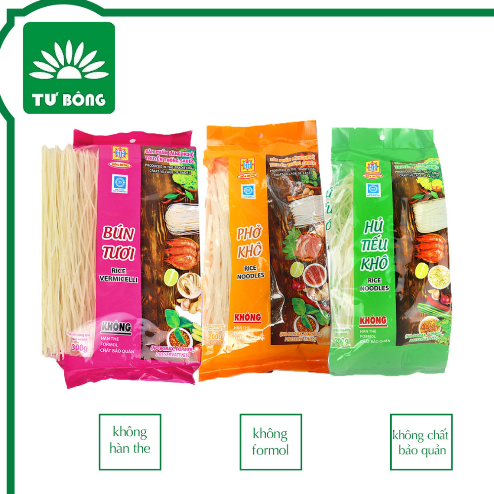 Combo 3 gói bún, phở, hủ tiếu khô Sa Đéc- sản phầm truyền thống Sa Đéc