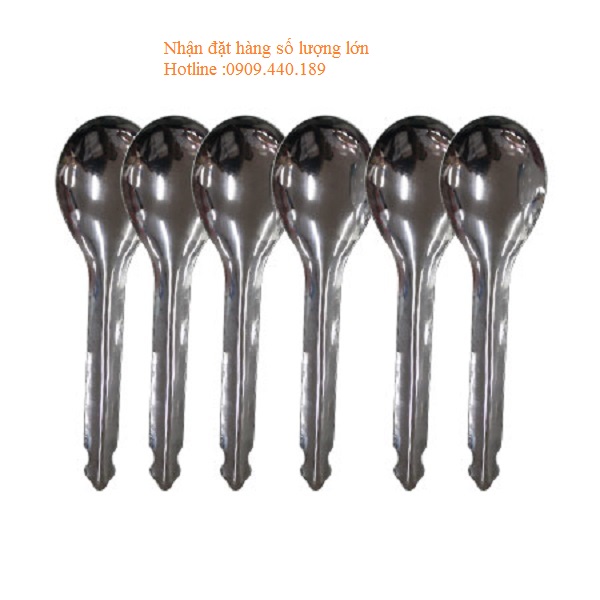 10 cái muỗng canh bầu inox