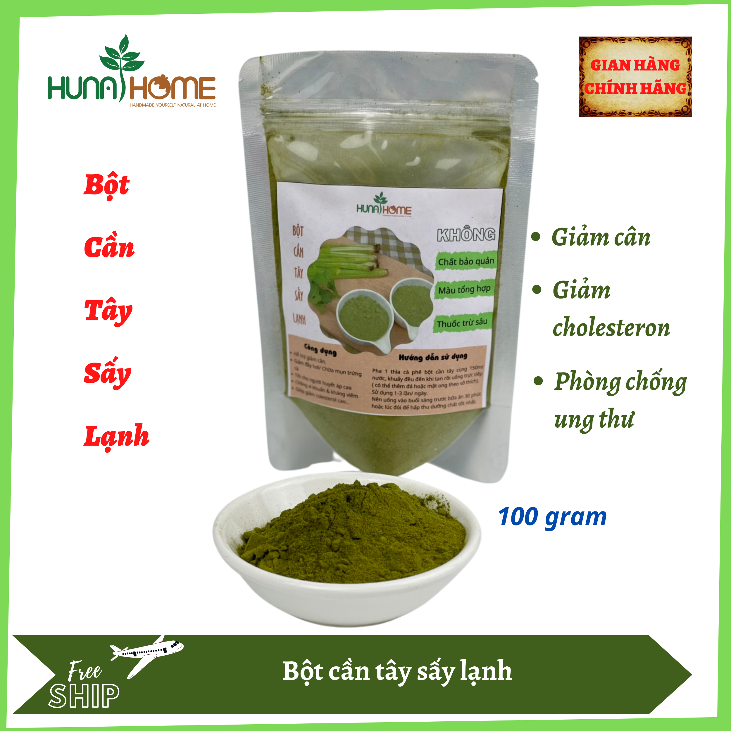Bột cần tây sấy lạnh