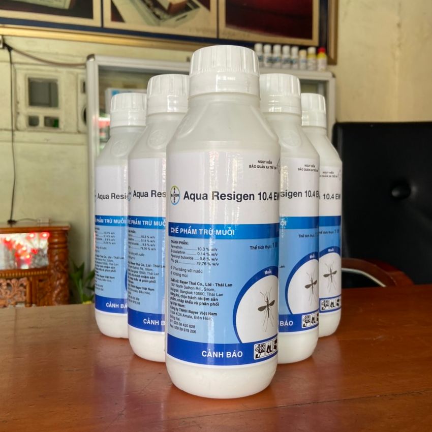 Thuốc diệt muỗi và côn trùng aqua resigen 10.4ew chai 1 lít ⚜️freeship⚜️ không mùi rất hiệu quả và an toàn sp chính hãng