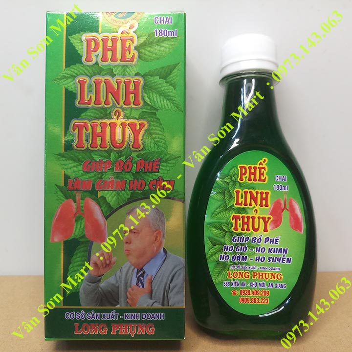 Phế Linh Thủy Đặng Hồng Phước chai nhựa 180ml, Bổ Phế, Giảm Ho Cảm
