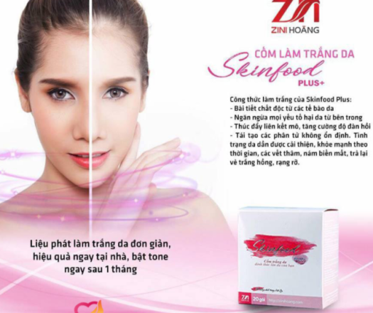 Cốm trắng da Skinfood ZN giúp trắng mịn da từ bên trong