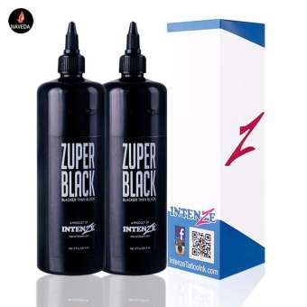 Mực xăm tatoo Intenze Zuper Black 360 ml - Dùng Được Ngay
