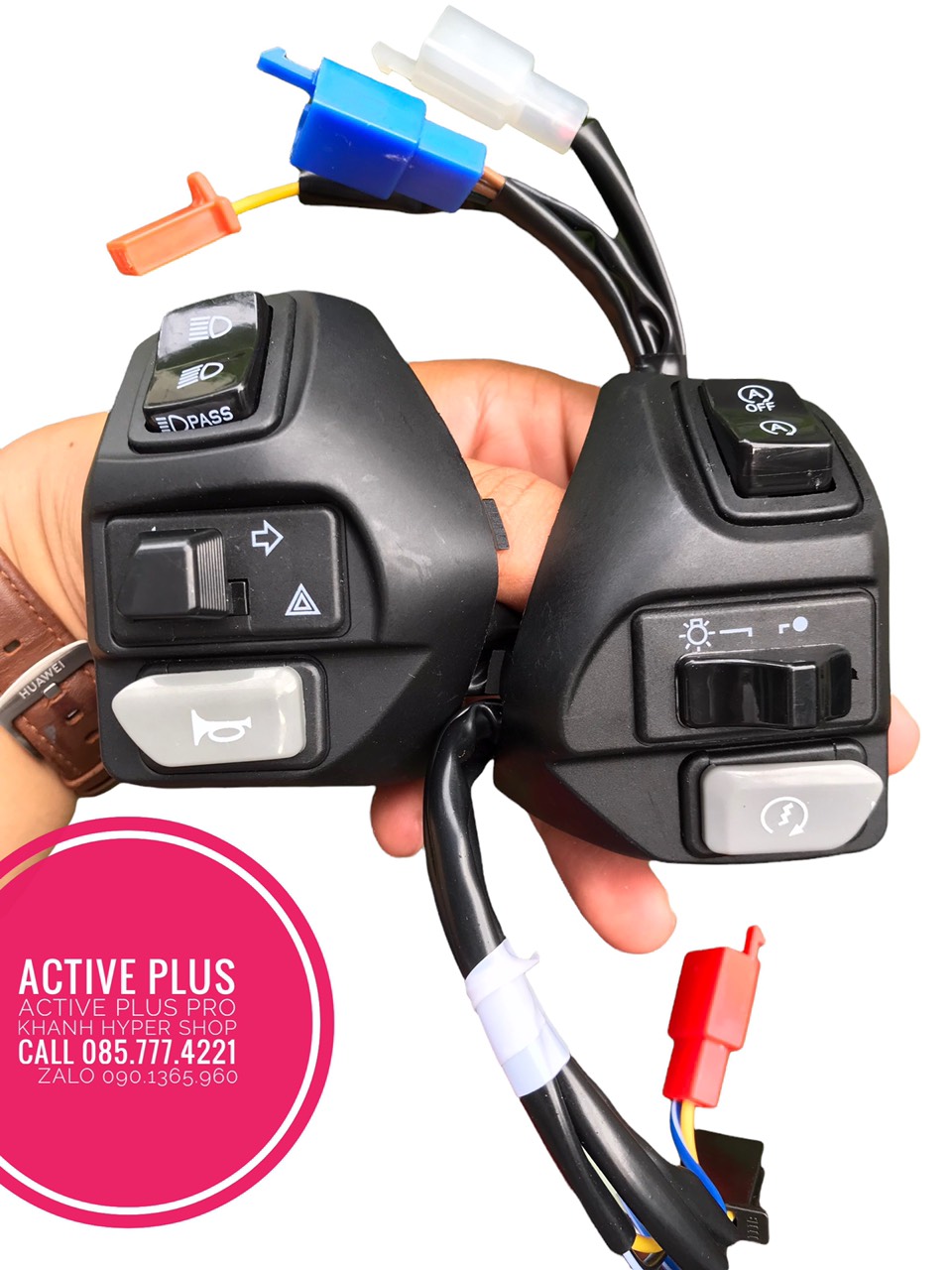 Cùm công tắc nvx, cùm nvx tích hợp passing ưu tiên lắp exciter 2009 / exciter 135 / novou/ jupiter / mio -phụ kiện xe máy