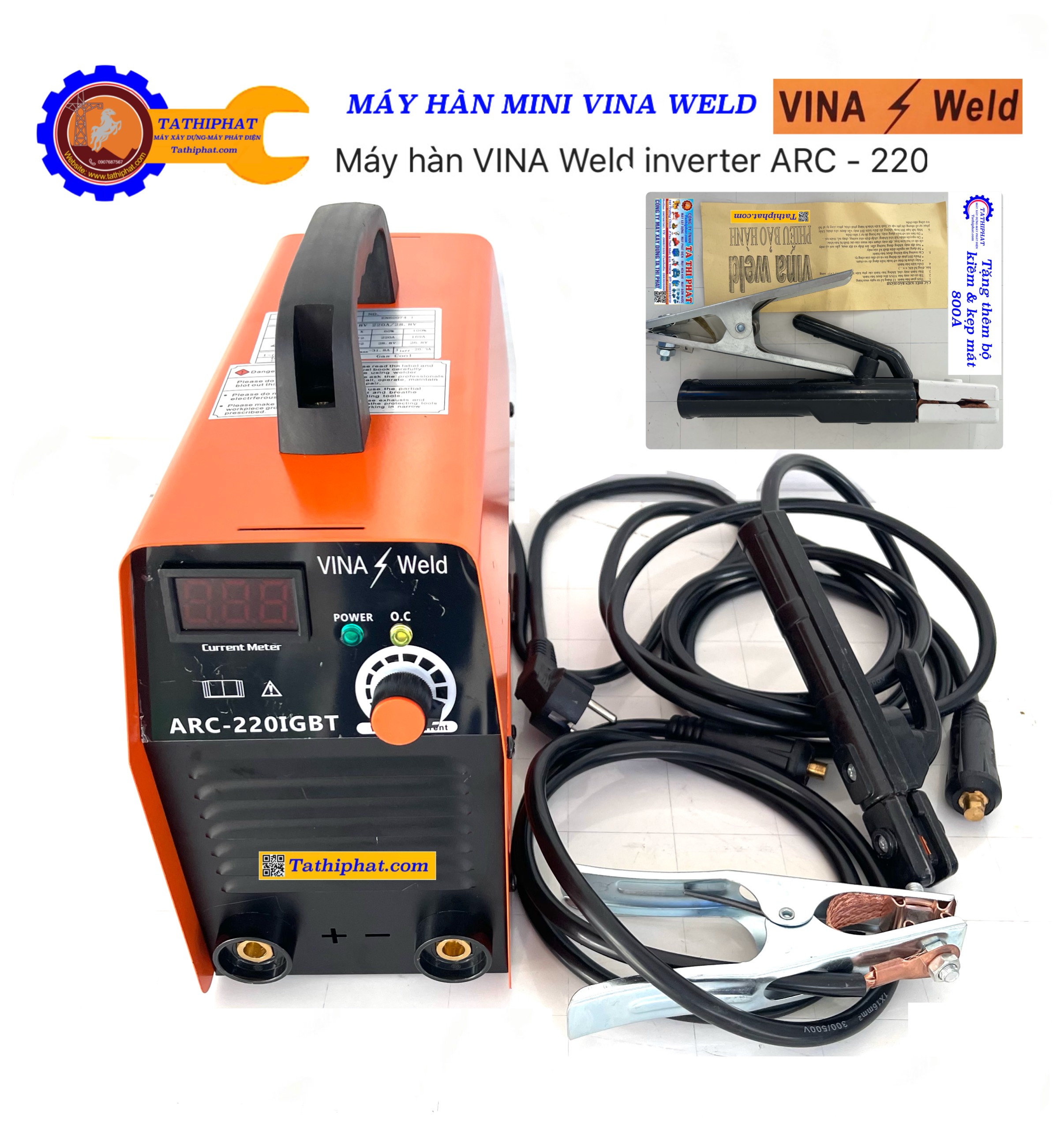 Máy hàn que ” vina weld” arc-220igbt
