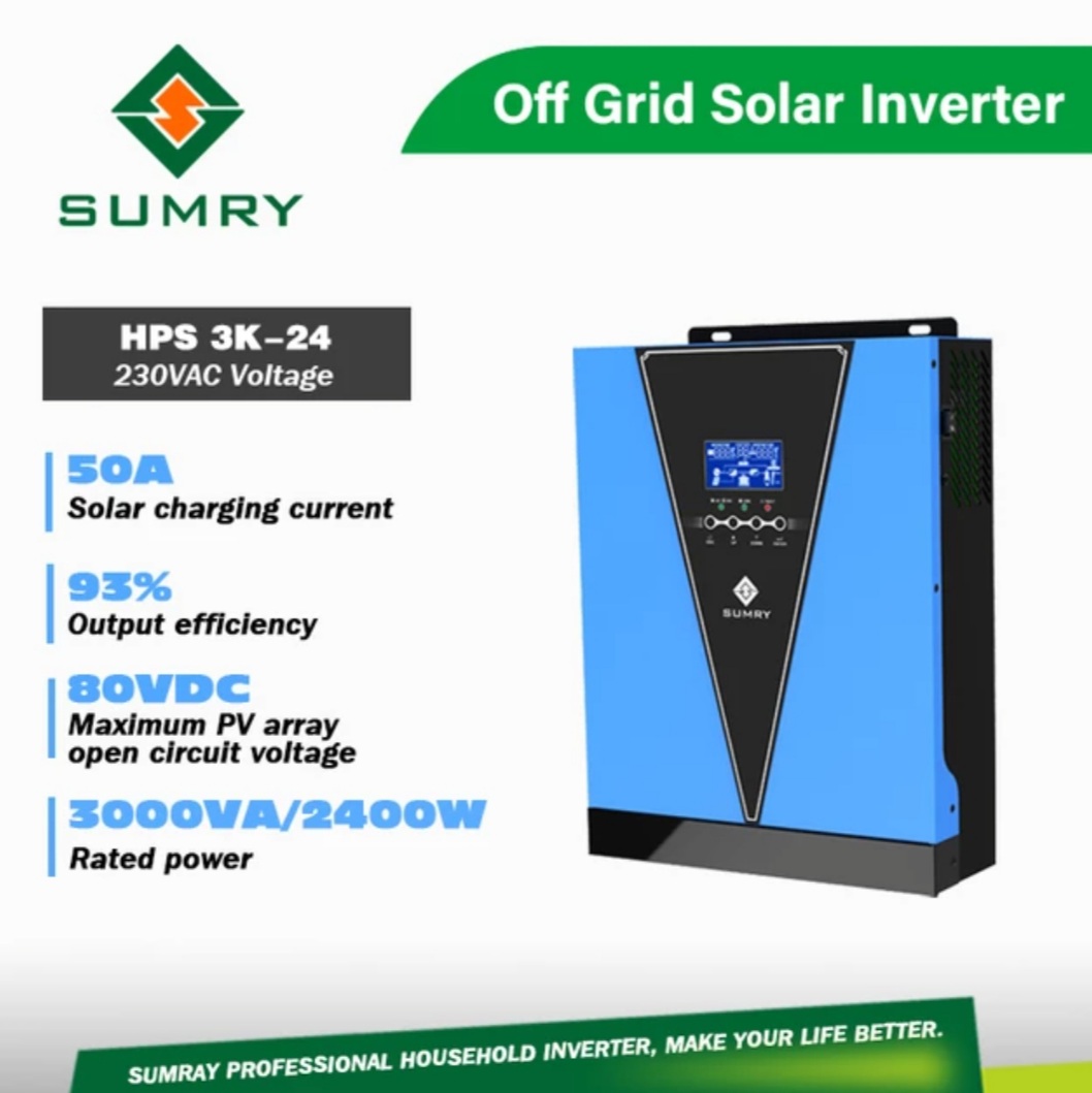Bộ đổi điện đa dụng 3kva 24v có sạc ắc quy 30a và sạc pwm 50a - hps 3k-24v