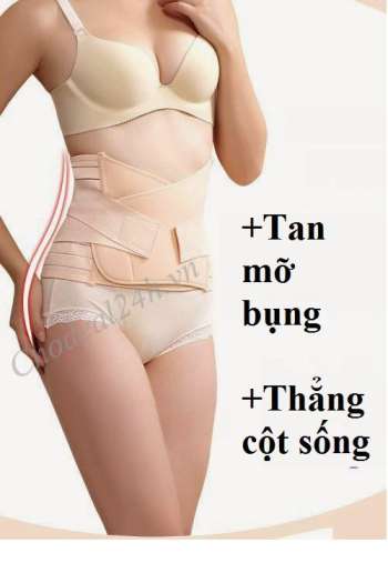 Gen nịt bụng eo thon 2 lớp thun Kim Phát (Da)