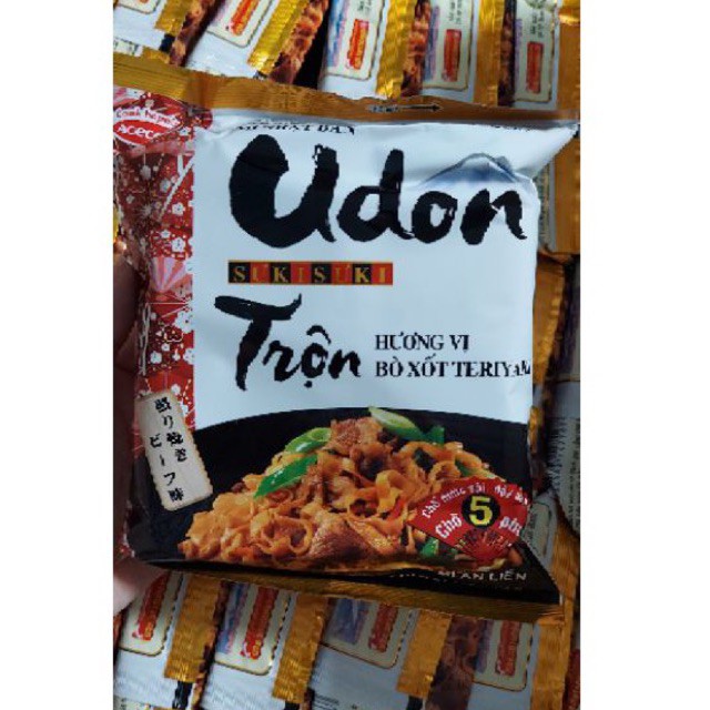 MÌ UDON sưkisưkisưki TRỘN HƯƠNG VỊ BÒ SỐT TERIYAKI GÓI 82g - Công Nghệ Nhật Bản