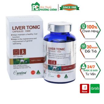 Viên Uống Giải Độc Gan, Hạ Men Gan Liver Tonic Careline - Giúp Mát Gan Giải Độc, Bảo Vệ Chức Năng Gan