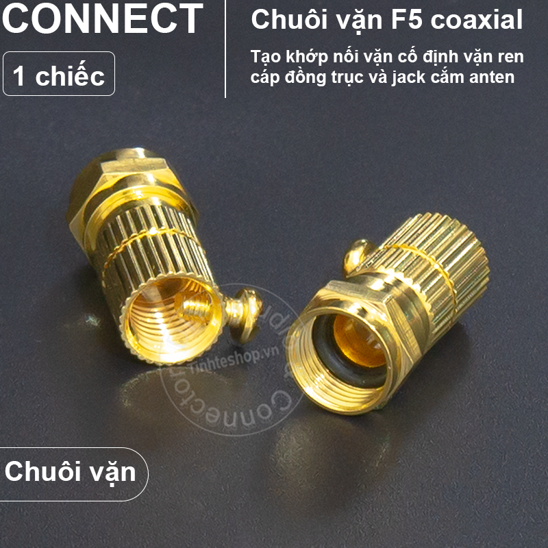 Chuôi vặn F5 bắt vít cổ dây cho cáp anten TV Đầu kỹ thuật số Đầu DVB 1 chiếc - F5 connector