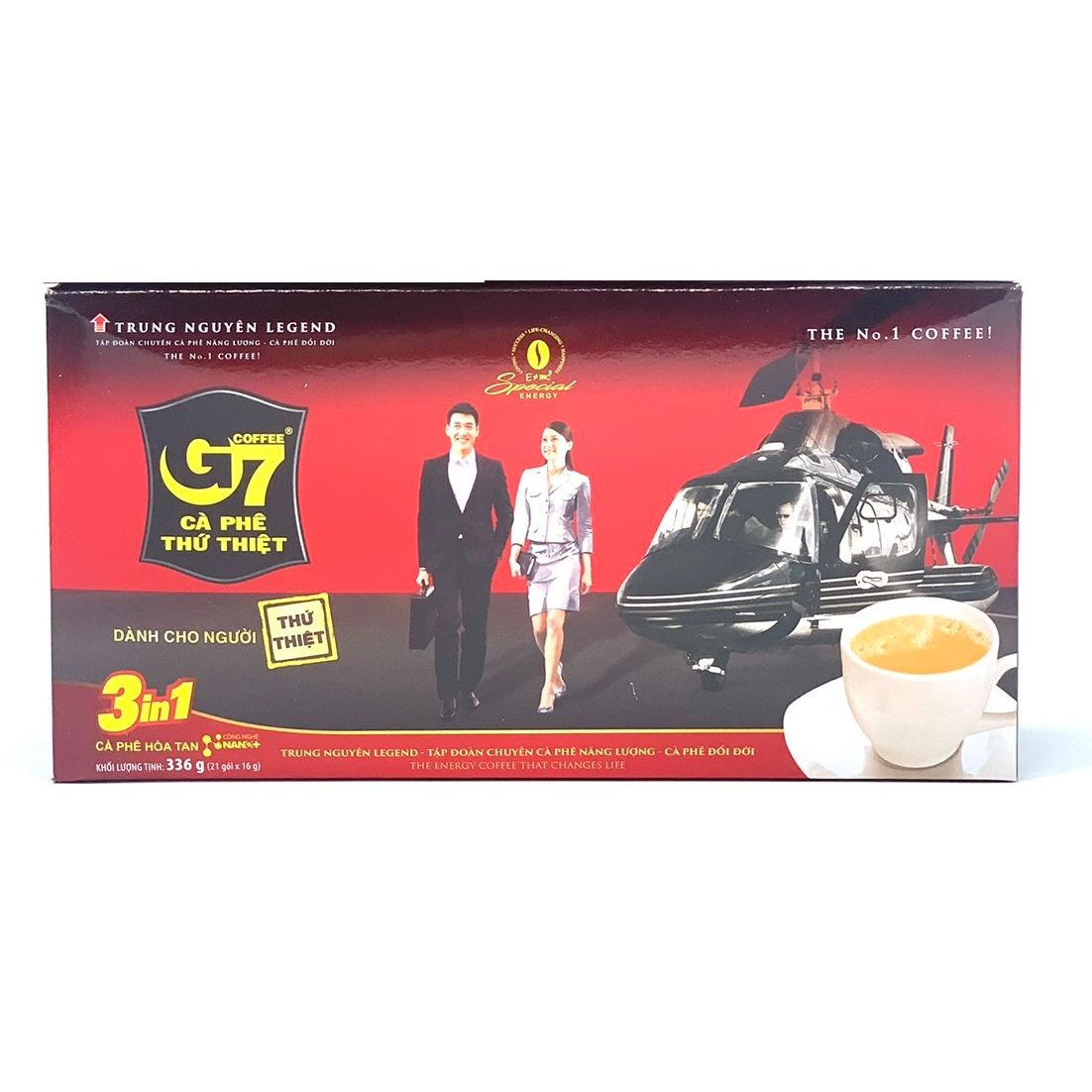 Cà phê sữa g7 3in1 hộp 21 gói trung nguyên