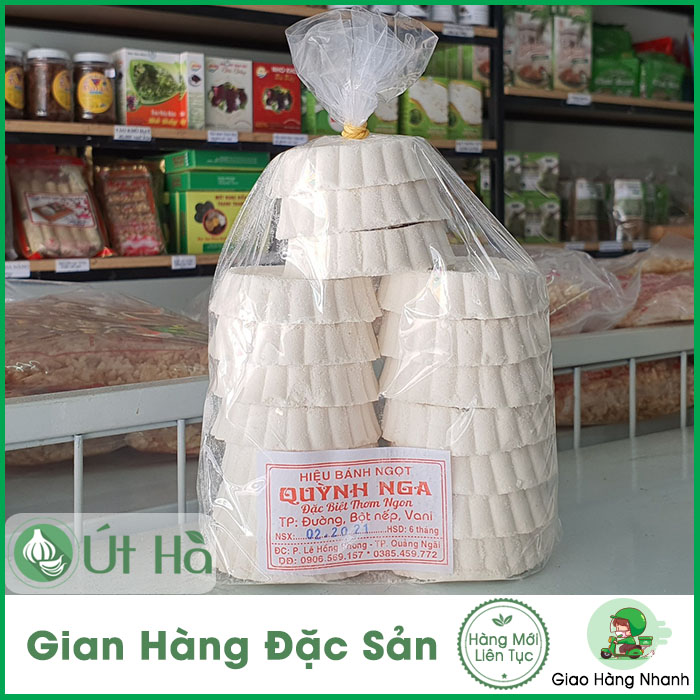 Bánh In Quảng Ngãi Bịch 300gr Sản Xuất Thủ Công Giữ Nguyên Hương Vị Truyền Thống - Út Hà Đặc Sản