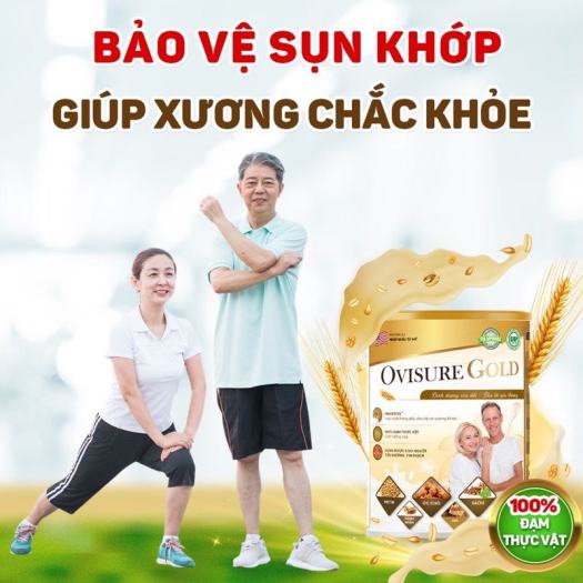 Sữa OVISURE GOLD Sữa Hạt Dinh Dưỡng, 100% Đạm Thực Vật Bổ Sung Canxi