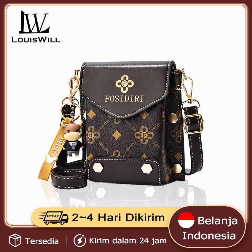 Lazada Indonesia - LouisWill Tas Selempang Terbaru Wanita Tas Murah Kecil Bahu Phone Wanita Sling Bags Aesthetic Tas Selempang Import Waterproff Tas Behel Mewah Tas Tote Pec Cheap Korean Remaja Kekinian Terbaru Tas hp Wanita Selempang