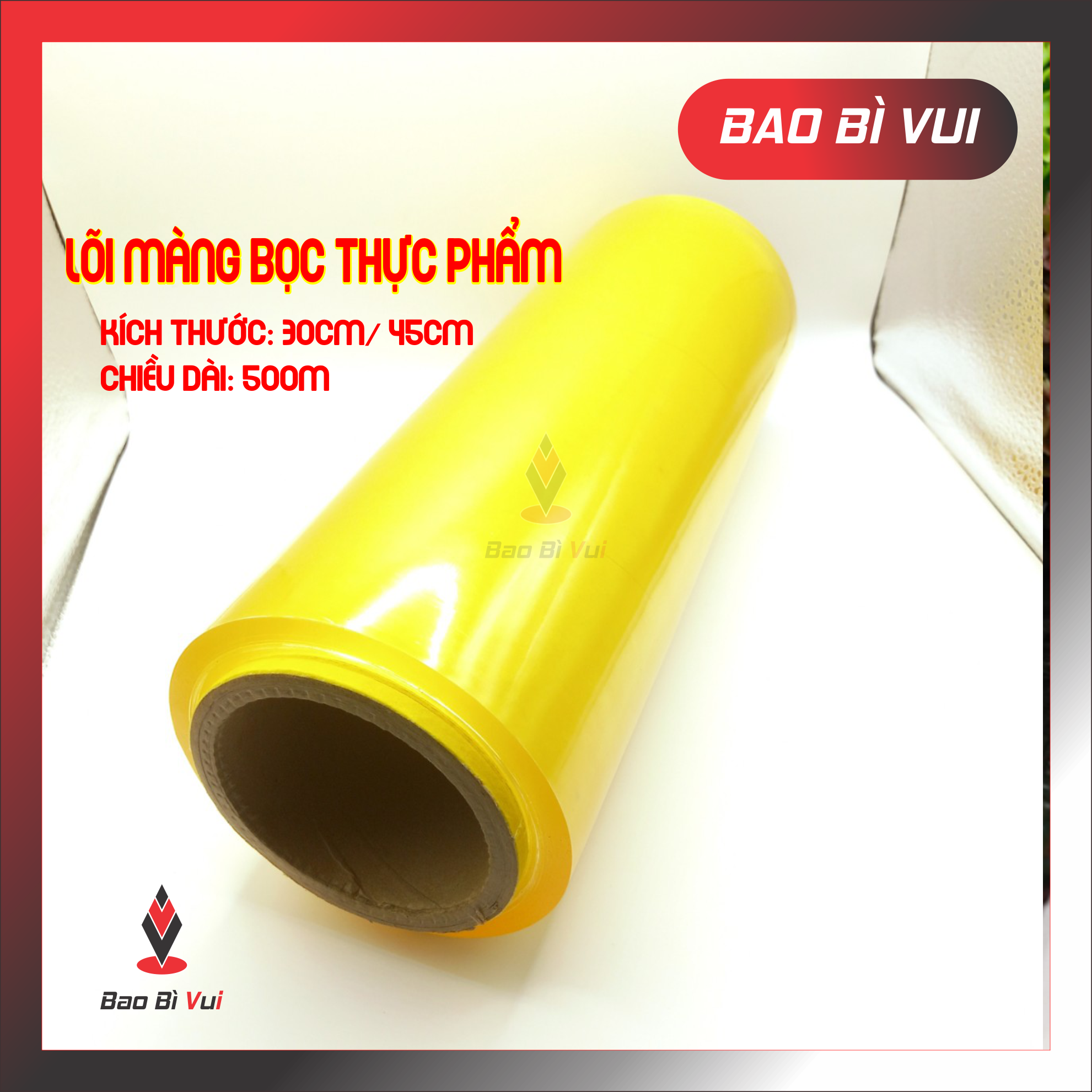 Cuộn màng bọc thực phẩm dài 500m ngang 45cm/ 30cm