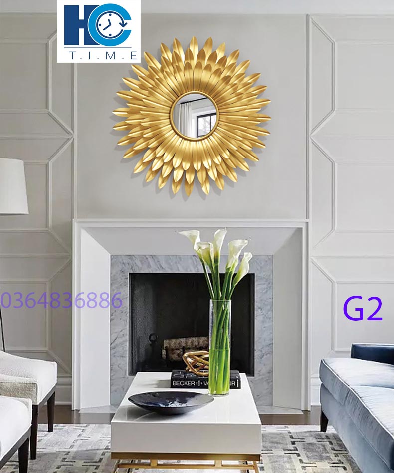 Gương treo tường trang trí decor G2 kích thước 80 x 80 cm