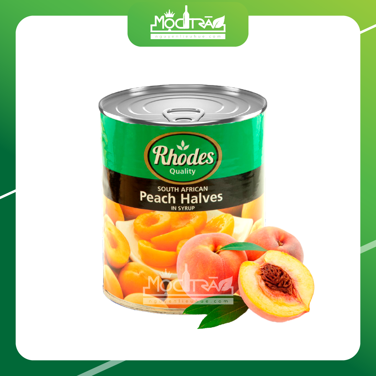 Đào Ngâm đóng lon Rhodes 825g