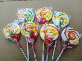 kẹo mút đa sắc màu kích thước 5cm (c0mbo 50 cây)