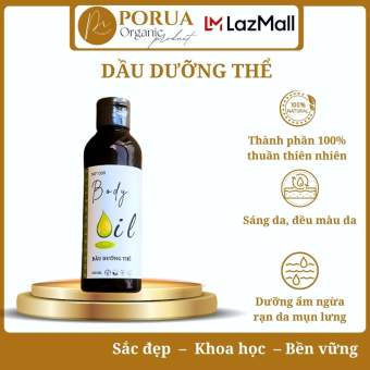 100ml porua Body Oil Moisturizing Soft smooth back acne clean moisturizing body oil