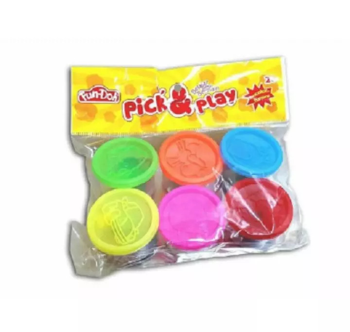 IST Mainan Fun Doh Lilin Pick & Play isi 6 pcs