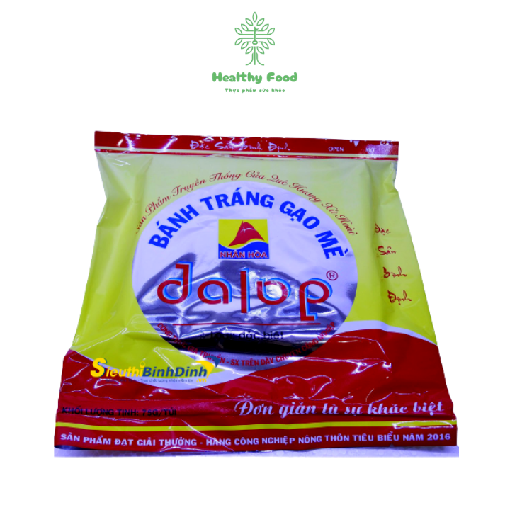 Bánh tráng gạo mè Nhân Hoà loại đặc biệt túi 75g - Đặc sản Bình Định