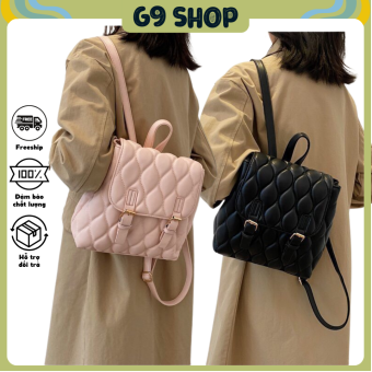 Balo TRẦN TRÁM mini balo KHÓA NỊT đen balo thời trang nữ balo túi đeo đính đinh balo nữ đẹp mới 01