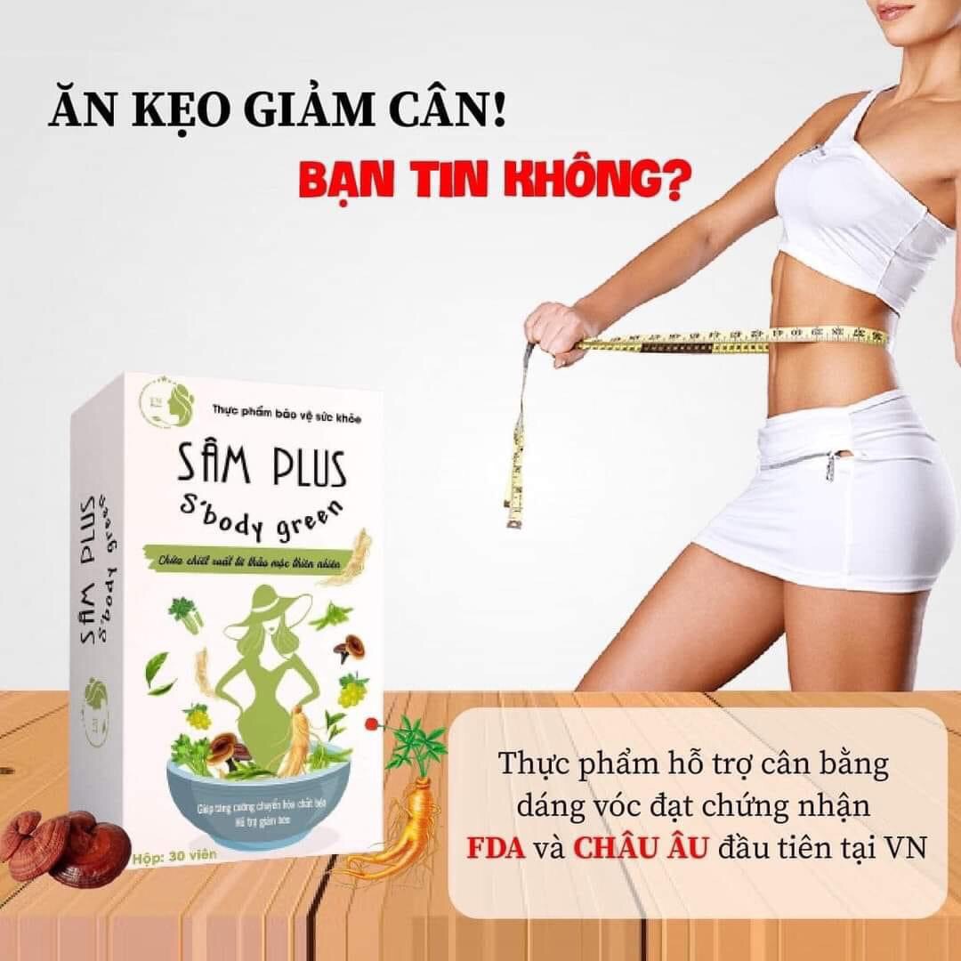KẸO SÂM PLUS S’body Green GIẢM CÂN SỐ 1 VN
